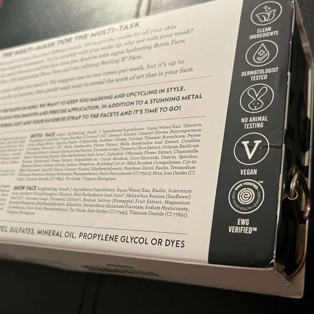 New Multi Face Mask Set (4) w/ Brush Applicator - Picture 4 of 5